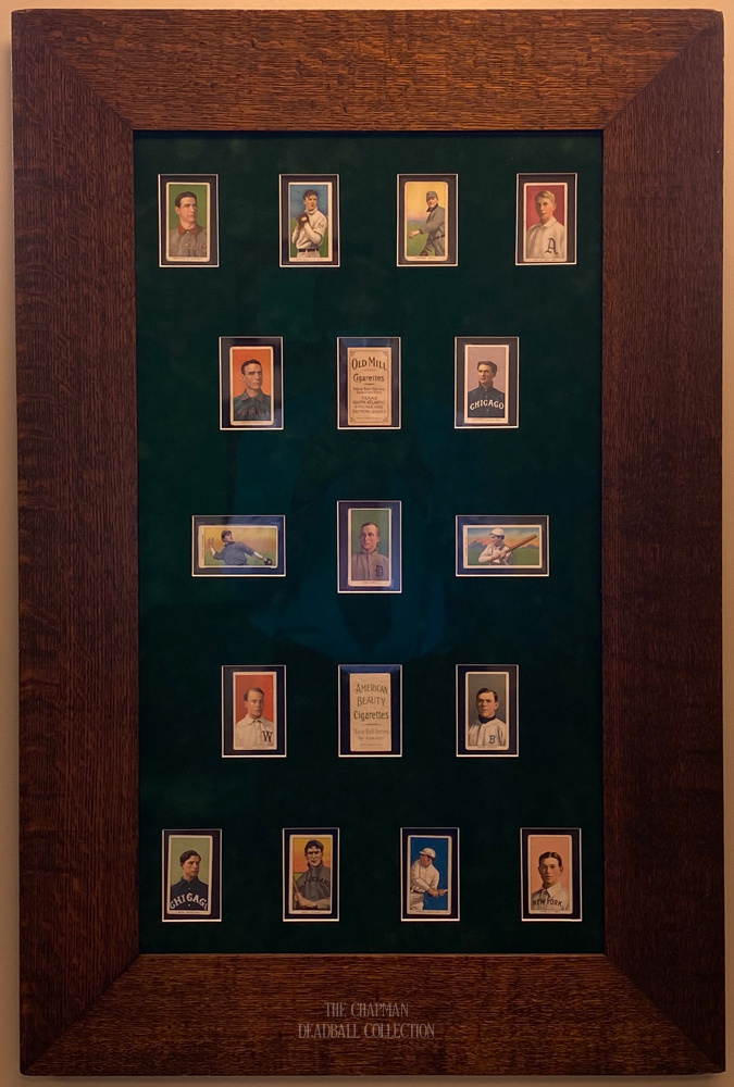 T206 Framed Display, 1909 – 1911 – The Chapman Deadball Collection