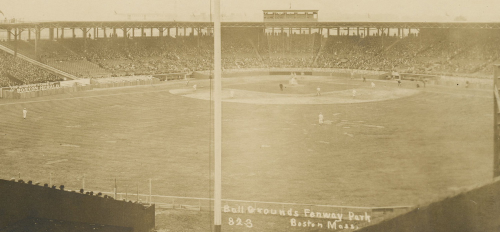 BostonAttitude on X: On this day in 1912 The first official, regular  season game was played at Fenway Park, between the Red Sox and New York  Highlanders that drew a crowd of